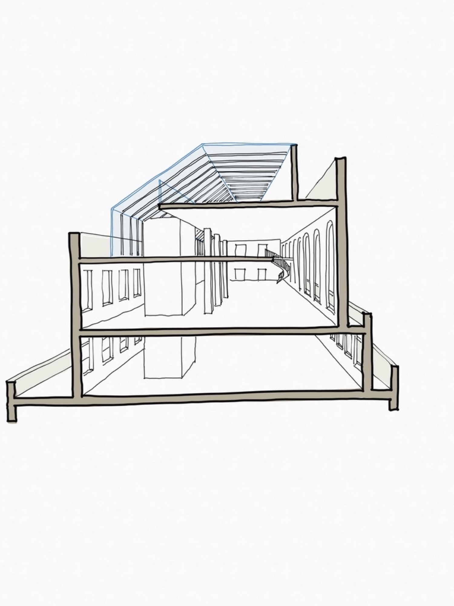 Feasibility studies roof extention