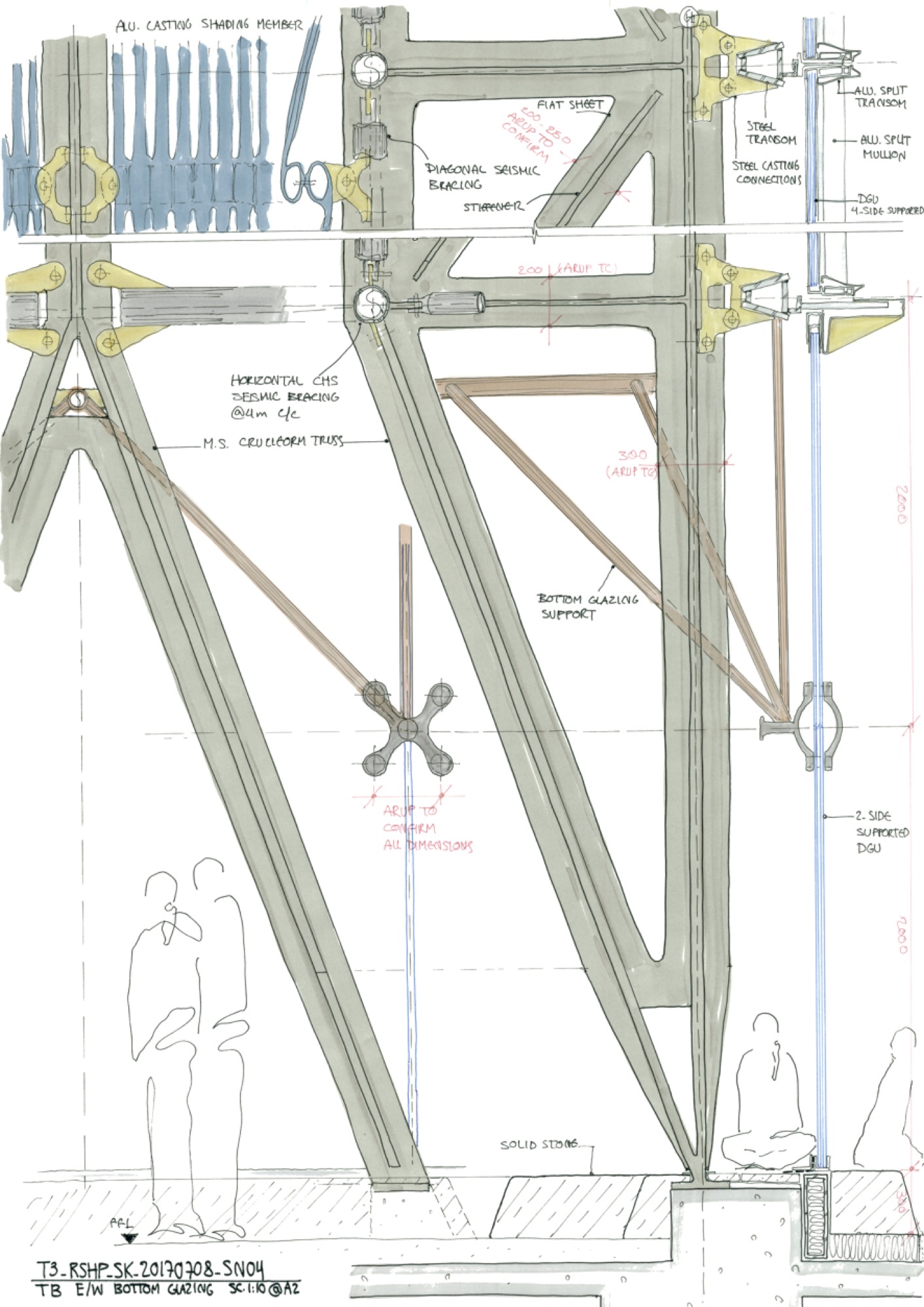 RSHP facade study sketch2