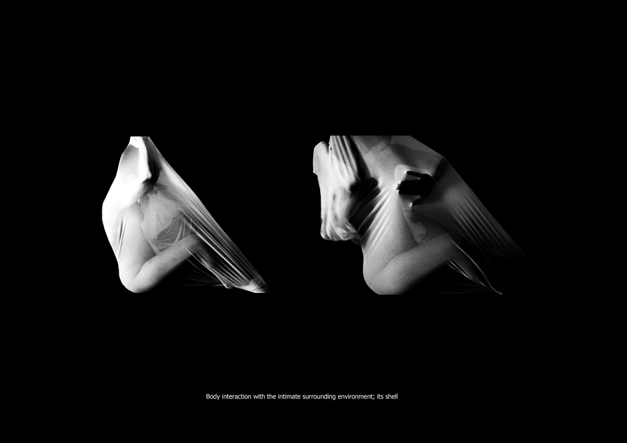 Body interaction with the intimate surrounding environment; its shell — photographic study